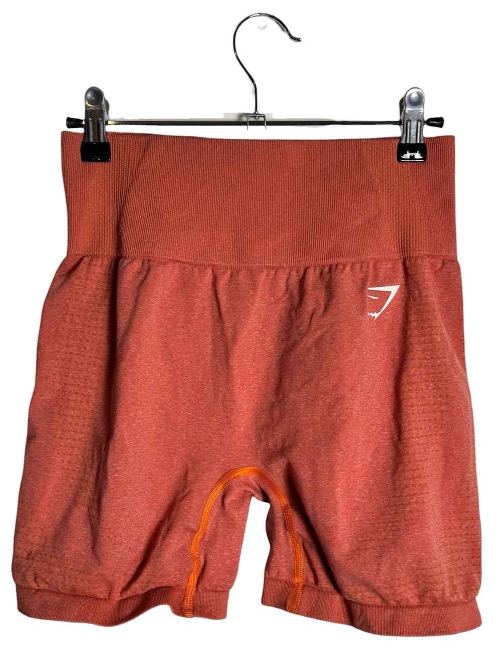 Gymshark Vital Seamless 2.0 High-Waisted Bike Shorts Brick Red Marl Medium